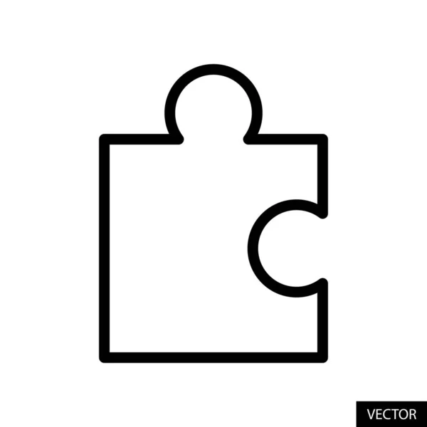 Puzzle Piece Vector Icon Line Style Design Website Design App — Stock Vector