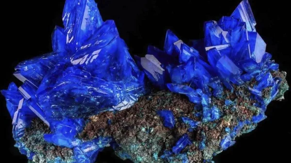 Mavi Vitriol Kristalleri Bakır Sülfat Ezoterik Aksesuar — Stok fotoğraf