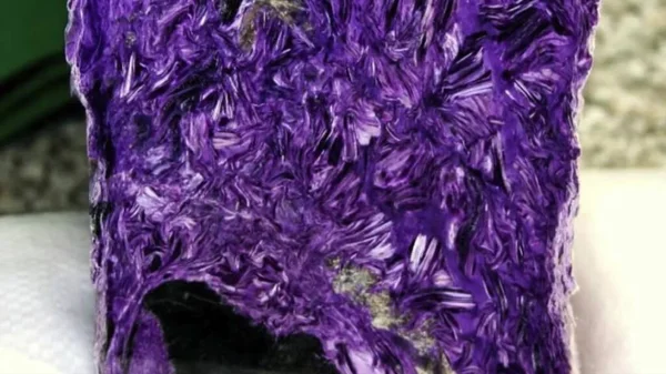Superficie Macro Mineral Piedra Cristalina Cristal Violeta Cuarzo Amatista — Foto de Stock