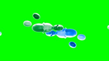 Soyut arkaplan, yeşil arkaplandaki sıçramalarla vurgulanan bir damla yeşil ve mavi mürekkep tarafından oluşturulan bir sıçramadır. Patlayan renkli mürekkebin dondurucu hareketi. Dışavurumculuk tarzında kaotik bir sanat eseri..