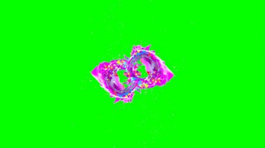 Soyut arkaplan, yeşil arkaplandaki sıçramalarla vurgulanan bir damla kırmızı ve mavi mürekkep tarafından oluşturulan bir sıçramadır. Patlayan renkli mürekkebin dondurucu hareketi. Dışavurumculuk tarzında kaotik bir sanat eseri.