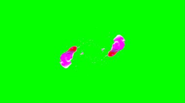 Soyut arkaplan, yeşil arkaplandaki sıçramalarla vurgulanan bir damla kırmızı ve mavi mürekkep tarafından oluşturulan bir sıçramadır. Patlayan renkli mürekkebin dondurucu hareketi. Dışavurumculuk tarzında kaotik bir sanat eseri.