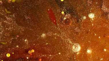 Ateşli Alkol Mürekkebi. Mermer duvar kağıdı. Eylül 'ün arka planı. Şükran Günü için doku. Kahverengi Sonbahar Dokusu