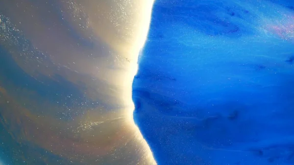 Μπλε Χρώματα Στο Νερό Της Αφηρημένης Υφής Μοντέρνα Ταπετσαρία Τέχνη — Φωτογραφία Αρχείου