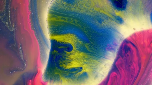 Αφηρημένη Πολύχρωμο Χρώμα Εκρήγνυται Και Εξαπλώνεται — Φωτογραφία Αρχείου