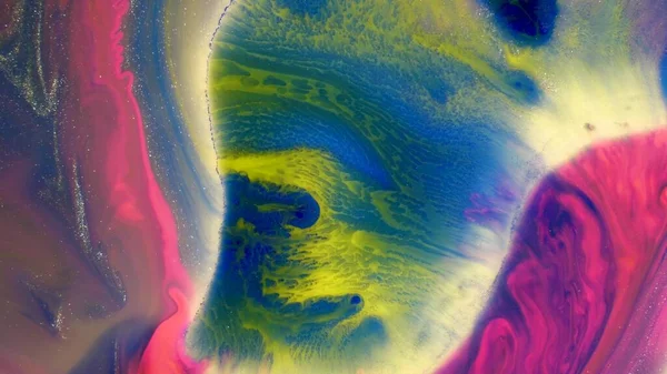 Αφηρημένη Πολύχρωμο Χρώμα Εκρήγνυται Και Εξαπλώνεται — Φωτογραφία Αρχείου