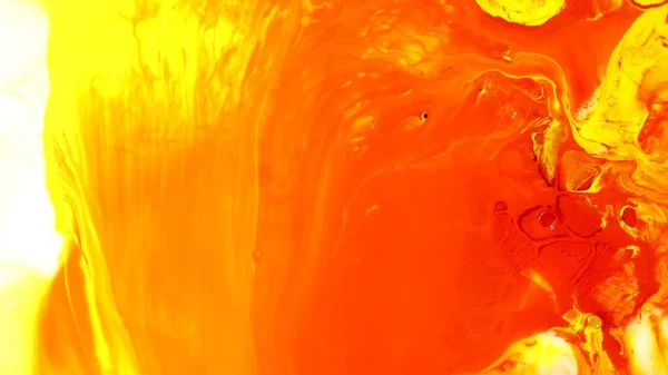 Yellow Blue Orange Colors Were Immersed Liquid Photographed Motion Abstract — 图库照片