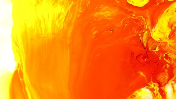 Yellow Blue Orange Colors Were Immersed Liquid Photographed Motion Abstract — Stock Photo, Image