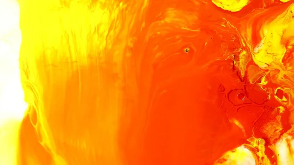 Yellow Blue Orange Colors Were Immersed Liquid Photographed Motion Abstract — Stock Photo, Image