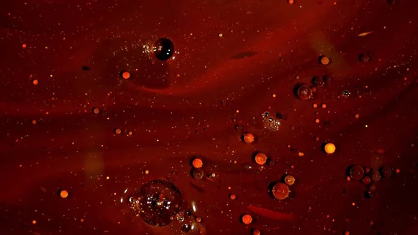 Мраморная Текстура Темно Красными Кудрями Капельками Краски Фоне — стоковое фото