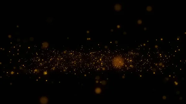 Explosion Yellow Powder Black Background Background — 图库照片