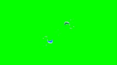 Soyut arkaplan, yeşil arkaplandaki sıçramalarla vurgulanan bir damla yeşil ve mavi mürekkep tarafından oluşturulan bir sıçramadır. Patlayan renkli mürekkebin dondurucu hareketi. Dışavurumculuk tarzında kaotik bir sanat eseri..