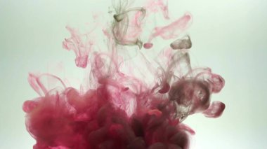 Güzel kırmızı ve siyah soyut bir bulanıklık. Beyaz arka planda pembe-siyah mor-mor elementler. Suluboya soyut doku