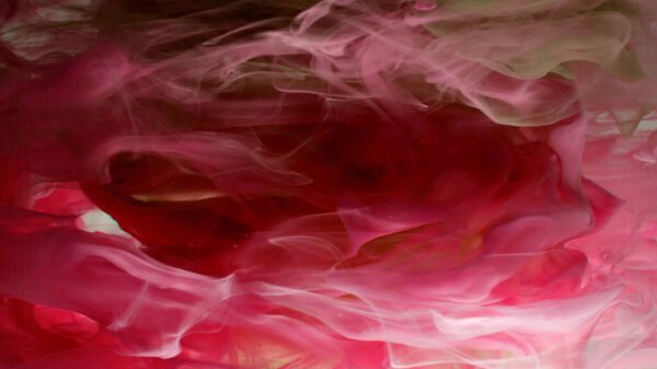 Maroon watercolor background, swirling under the water. Color abstract explosion effect. The color of red wine