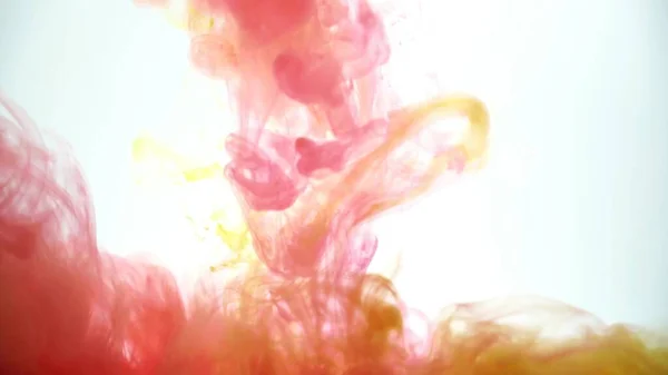 Red Yellow Watercolor Background Swirling Water Color Abstract Explosion Effect — Stock Photo, Image