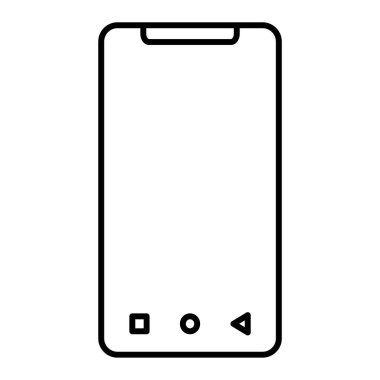 Akıllı telefon. Web simgesi basit tasarım