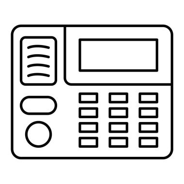 Hesap makinesi simgesi. Ağ için atm vektör simgelerinin özet çizimi