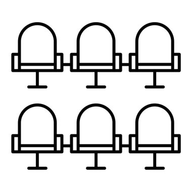 Ofis ve teknoloji ikonunun vektör illüstrasyonu. düzenlenebilir vuruş