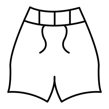 İç çamaşırı. Web simgesi basit illüstrasyon