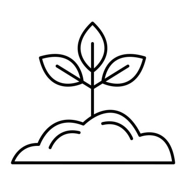 bitki simgesi vektör illüstrasyonu