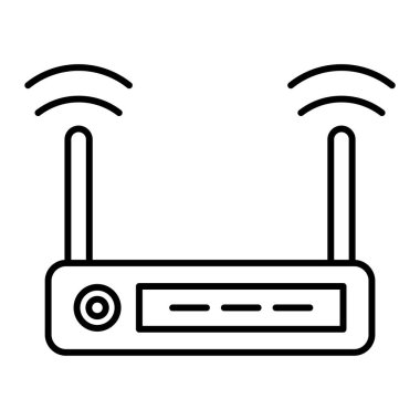 router simgesi vektör illüstrasyonu