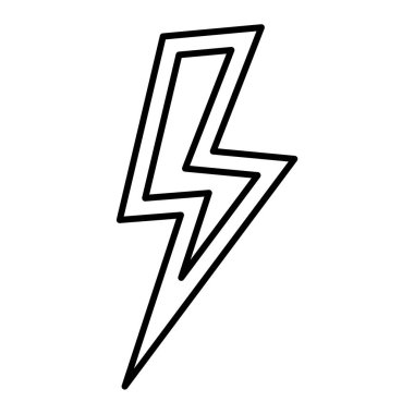 Şimşek simgesi vektör illüstrasyon tasarımı