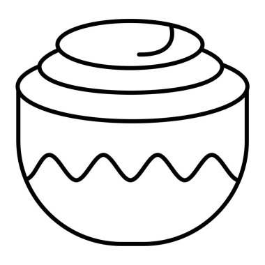 iş yönetimi çizgisi simgesi, ana hatlı vektör illüstrasyonu, doğrusal biçim kavramı