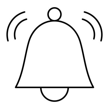 Çan simgesi vektör illüstrasyonu