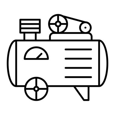 Hava kompresörünün vektör simgesi 