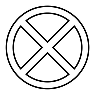 Sigara ikonu yok. Web için tehlikeli vektör simgelerinin özet çizimi