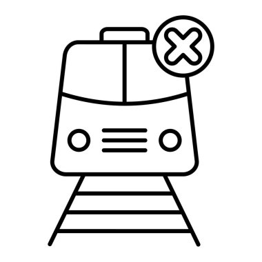 tren simgesi vektör illüstrasyonu