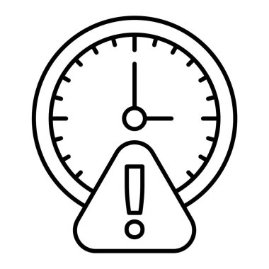 Saat simgesi. Beyaz arkaplanda izole edilmiş web tasarımı için kronometre vektör sembolü