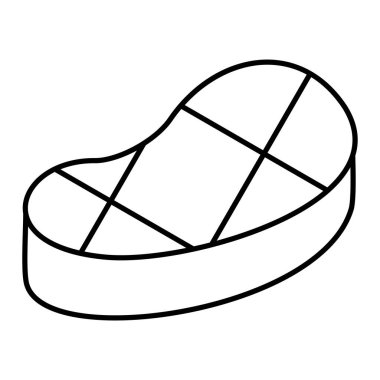 yiyecek simgesi vektörü, çizgi işareti