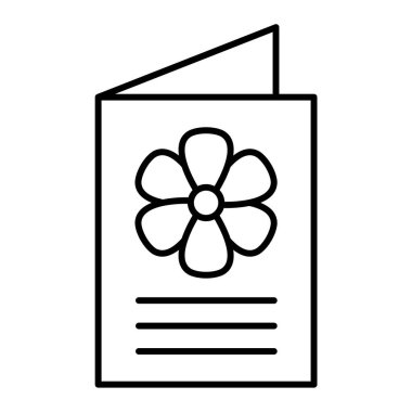 Beyaz arkaplanda izole edilmiş çiçek simgesi vektörü, yonca şeffaf işareti, çizgi veya doğrusal element tasarımı ana hatlarda