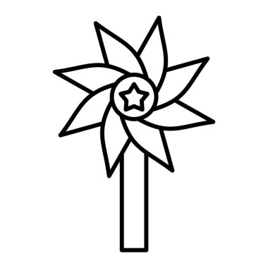 çiçek simgesi vektör illüstrasyonu