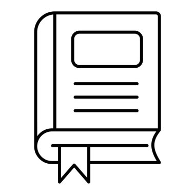 kitap simgesi vektör illüstrasyonu