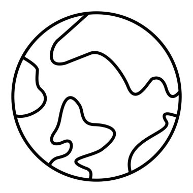 Dünya gezegeni. Basit resimleme