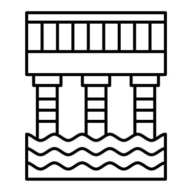 Su tankı ikonu. Web için cankurtaran ısıtıcı vektör simgelerinin özet çizimi