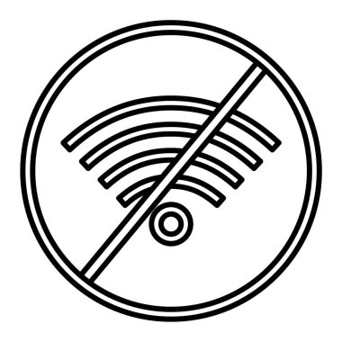 Kablosuz tek izole edilmiş ikonun vektör illüstrasyonu