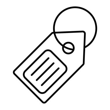 Alışveriş etiketi simgesi vektör illüstrasyon grafik tasarımı