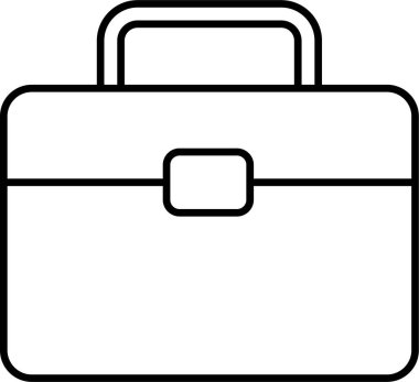 Çanta. Web simgesi basit illüstrasyon