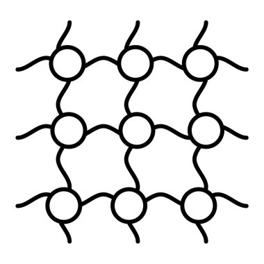 Bir DNA 'nın çizgi çizimi, vektör çizimi