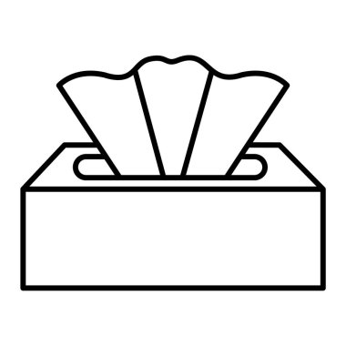 Peçete vektör illüstrasyon tasarımı içeren kutu