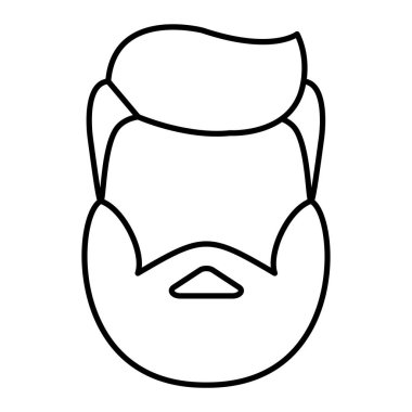 Sakallı ve bıyıklı bir adam yüzü.