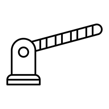 bariyer simgesi. Web için cctv vektör simgelerinin özet çizimi