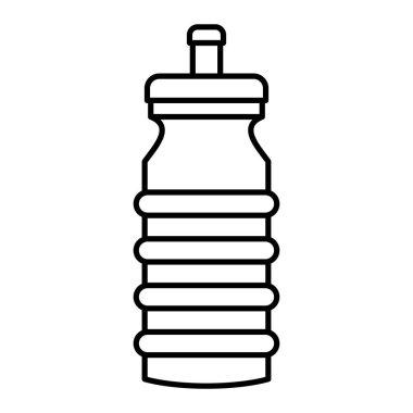 Bir şişe su ikonu. Web için bira kavanozu vektör simgelerinin özet çizimi