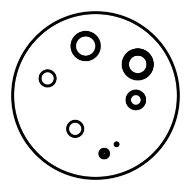 Bowling ikonu. Web için bilardo topu vektör simgelerinin basit çizimi