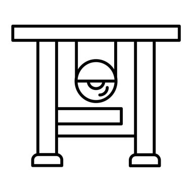 Modern siyah simgenin vektör illüstrasyonu