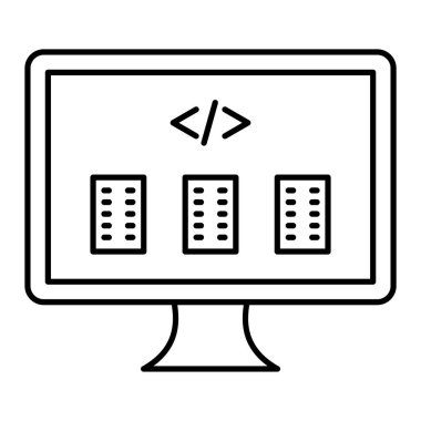 bilgisayar simgesi vektör illüstrasyonu