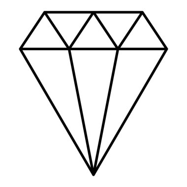 Elmas simgesi vektör illüstrasyonu